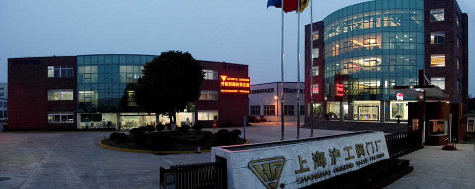 沪工阀门集团夜景