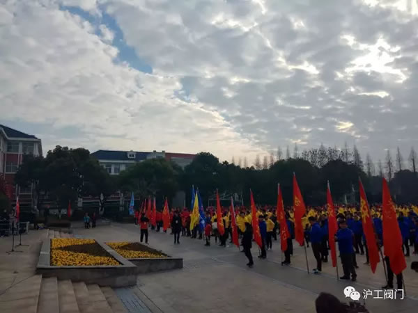 上海沪工阀门厂嘉定区华亭分区2017年市民迎春健身跑活动（图5）